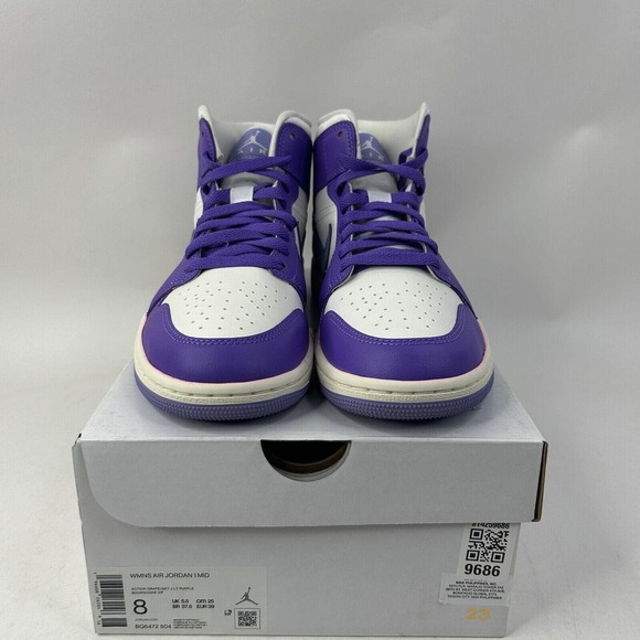 Nike Shoes Air Jordan 1 Mid Retro WMNS “Action Grape” 2024 - Picture 2 of 6
